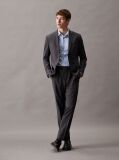Blue Slim Poplin Stretch Shirt  Men
