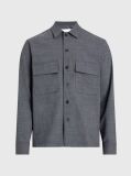 Μαύρο Βαμβακερό Overshirt  Άνδρας