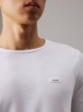 White Slim Stretch Long Sleeve T-shirt  Men