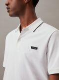 White Slim Piqué Tipping Polo Shirt  Men