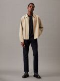 Beige Linen Lyocell Cotton Jacket  Men