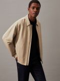 Beige Linen Lyocell Cotton Jacket  Men