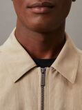 Beige Linen Lyocell Cotton Jacket  Men