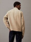 Beige Linen Lyocell Cotton Jacket  Men