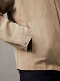 Beige Linen Lyocell Cotton Jacket  Men