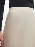 Beige Recycled Polyester Slip Skirt  Women