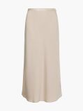 Beige Recycled Polyester Slip Skirt  Women