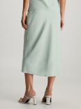 Green Recycled Polyester Slip Skirt  Women
