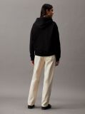 Black Cotton Terry Logo Hoodie  Women