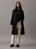 Black Cotton Terry Logo Hoodie  Women