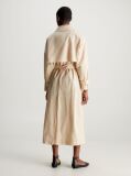 Beige Technical Cotton Trench Coat  Women