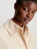 Beige Technical Cotton Trench Coat  Women