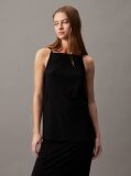 Black Crinkle Jersey Cami Top  Women