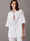White Oversized Poplin Shirt  Women