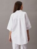 White Oversized Poplin Shirt  Women