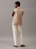 Brown Cotton Archive Sleeveless Shirt  Women