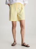 Yellow Structure Twill Shorts  Women