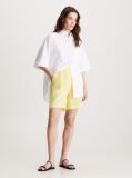 Yellow Structure Twill Shorts  Women