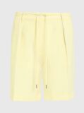 Yellow Structure Twill Shorts  Women