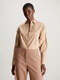 Beige Relaxed Cotton Shirt  Women