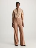 Beige Relaxed Cotton Shirt  Women