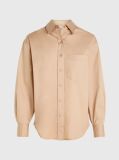 Beige Relaxed Cotton Shirt  Women