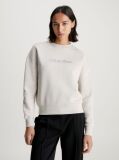 Beige Embroidered Fleece Sweatshirt  Women