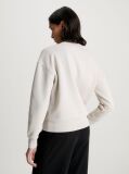 Beige Embroidered Fleece Sweatshirt  Women