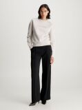 Beige Embroidered Fleece Sweatshirt  Women