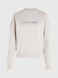 Beige Embroidered Fleece Sweatshirt  Women