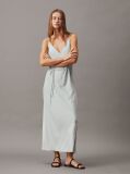 Green Relaxed Midi Slip Dress  Women