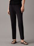 Black Slim Cotton Stretch Trousers  Women