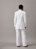 White Relaxed Bootcut Trousers  Women
