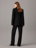 Black Slim Stretch Wool Blazer  Women