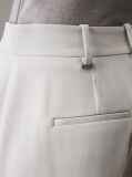 Grey Slim Wide Leg Trousers  Women