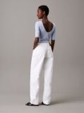 Blue Skinny Modal Scoop Back Top  Women