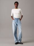 White Skinny Modal Scoop Back Top  Women