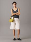 Grey Slim Linen Jersey Tank Top  Women