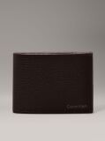 Brown Leather RFID Trifold Wallet  Men