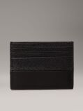 Black Leather Cardholder  Men