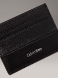 Black Leather Cardholder  Men