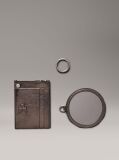 Silver Metallic Wallet and Mirror Gift Set  Women