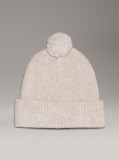 Grey Soft Pom-Pom Beanie  Women