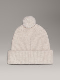Grey Soft Pom-Pom Beanie  Women