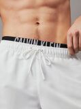 White Double Waistband Swim Shorts - Intense Power  Men