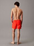 Red Medium Drawstring Swim Shorts - Intense Power  Men