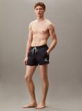 Blue Short Drawstring Swim Shorts - CK Monogram  Men