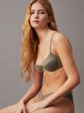 Green Brazilian Bikini Bottoms - CK Monogram  Women