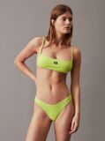 Green Bikini Bottoms - CK Monogram Texture  Women