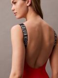 Red Low Back Swimsuit - Intense Power  Women